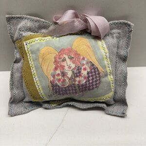 Decorative Pillow with Angel Design